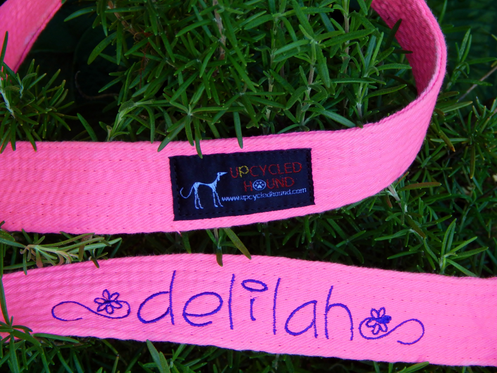 HOT Pink Karate Belt Leash Single or Double Handle / 2ft to 8ft